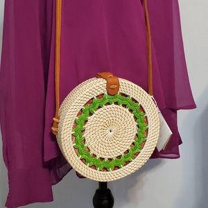 Bamboo and Ate Grass Crossbody Bag.
